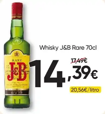 Froiz Whisky J&B Rare promoção