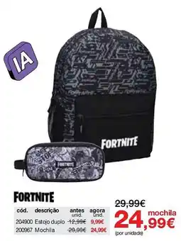 Staples fortnite mochila promoção