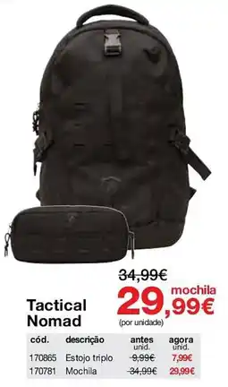 Staples Tactical Nomad mochila promoção