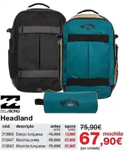 Staples Billabong Headland promoção
