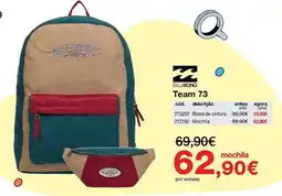 Staples billabong team 73 mochila promoção