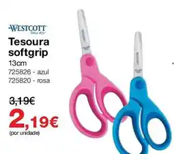 Staples Westcott tesoura softgrip promoção
