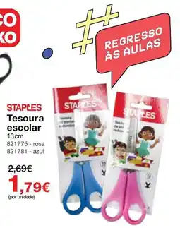 Staples Staples tesoura escolar promoção
