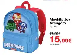 Staples Mochila Joy Avengers promoção