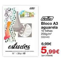 Staples Firmo bloco a3 aguarela promoção