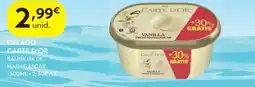 Spar Gelado carte d'or baunilha de madagáscar promoção