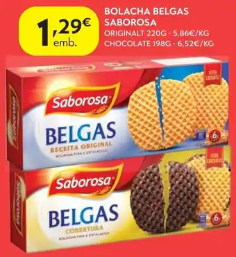 Spar Bolacha belgas saborosa promoção