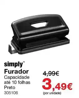 Staples simply furador promoção