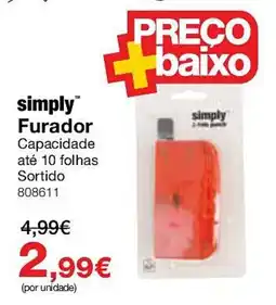 Staples simply furador promoção