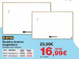 Staples Quadro branco magnético promoção