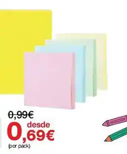 Staples Notas adesivas promoção