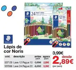 Staples Lápis de cor Noris promoção