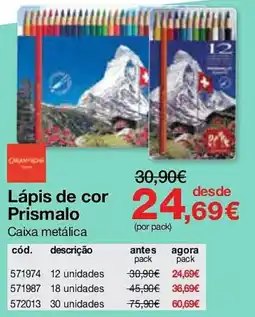 Staples Lápis de cor Prismalo promoção