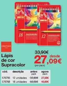 Staples Lápis de cor Supracolor promoção