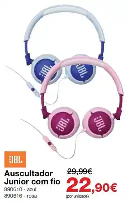 Staples Jbl auscultador junior com fio promoção