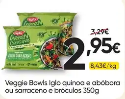 Froiz Veggie Bowls Iglo quinoa e abóbora ou sarraceno e bróculos promoção