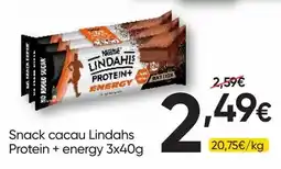 Froiz Snack cacau lindahs protein + energy promoção