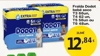 Froiz Fralda Dodot bebé seco promoção