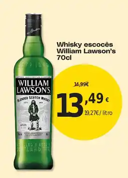 Froiz Whisky escocês William Lawson's promoção
