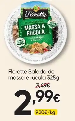 Froiz Florette salada de massa e rúcula promoção