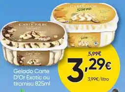 Froiz Gelado Carte D'Or Exotic ou tiramisu promoção