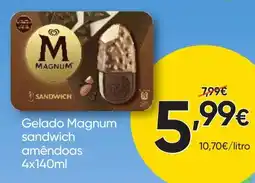 Froiz gelado magnum sandwich amêndoas promoção