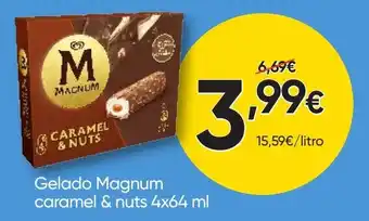 Froiz Gelado Magnum caramel & nuts promoção