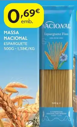 Spar Massa nacional esparguete fino promoção