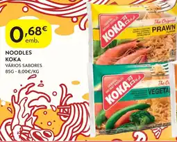 Spar Noodles Koka Vários Sabores promoção