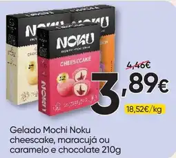 Froiz Gelado Mochi Noku cheesecake, maracujá ou caramelo e chocolate promoção