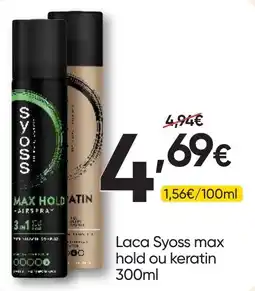 Froiz Laca syoss max hold ou keratin promoção