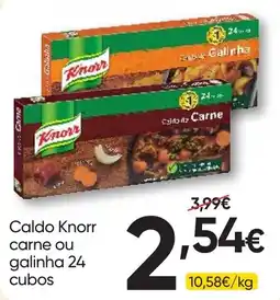 Froiz Caldo knorr carne ou galinha 24 cubos promoção