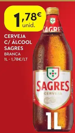 Spar Cerveja c/ álcool sagres branca promoção