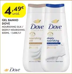 Spar Gel banho dove nourishing silk / deeply nourishing promoção