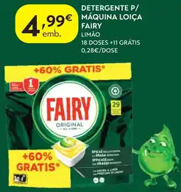 Spar Detergente p/ máquina loica fairy limão promoção
