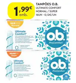 Spar Tampões o.b. ultimate comfort normal / super promoção