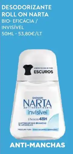 Spar Desodorante roll on narta invisível promoção