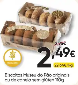 Froiz Biscoitos Museu do Pão originais ou de canela sem glúten promoção
