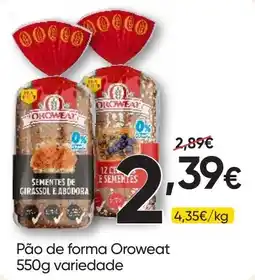 Froiz Pão de forma Oroweat promoção