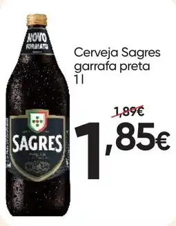 Froiz Cerveja Sagres garrafa preta promoção