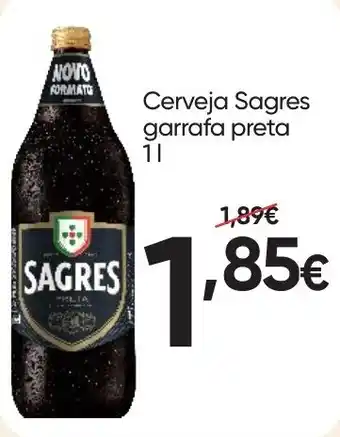 Froiz Cerveja Sagres garrafa preta promoção
