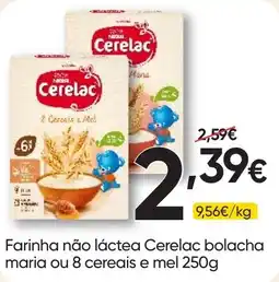 Froiz Farinha não láctea Cerelac bolacha maria ou 8 cereais e mel promoção