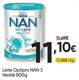 Froiz Leite Optipro NAN 3 Nestlé promoção