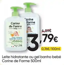 Froiz Leite hidratante ou gel banho bebé Corine de Farme promoção