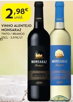 Spar Vinho alentejo monsaraz promoção