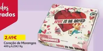 Auchan Morango coração promoção