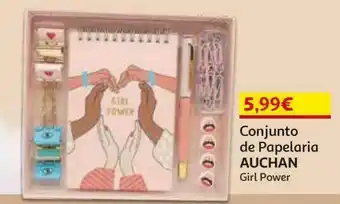 Auchan Conj de papelaria auchan promoção