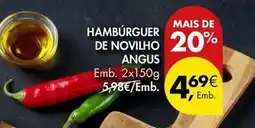 Pingo Doce Angus - hambúrguer de novilho promoção