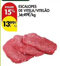 Pingo Doce Escalopes de vitela/vitelao promoção
