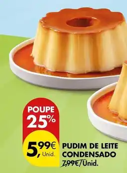 Pingo Doce Condestável - pudim de leite condensado promoção